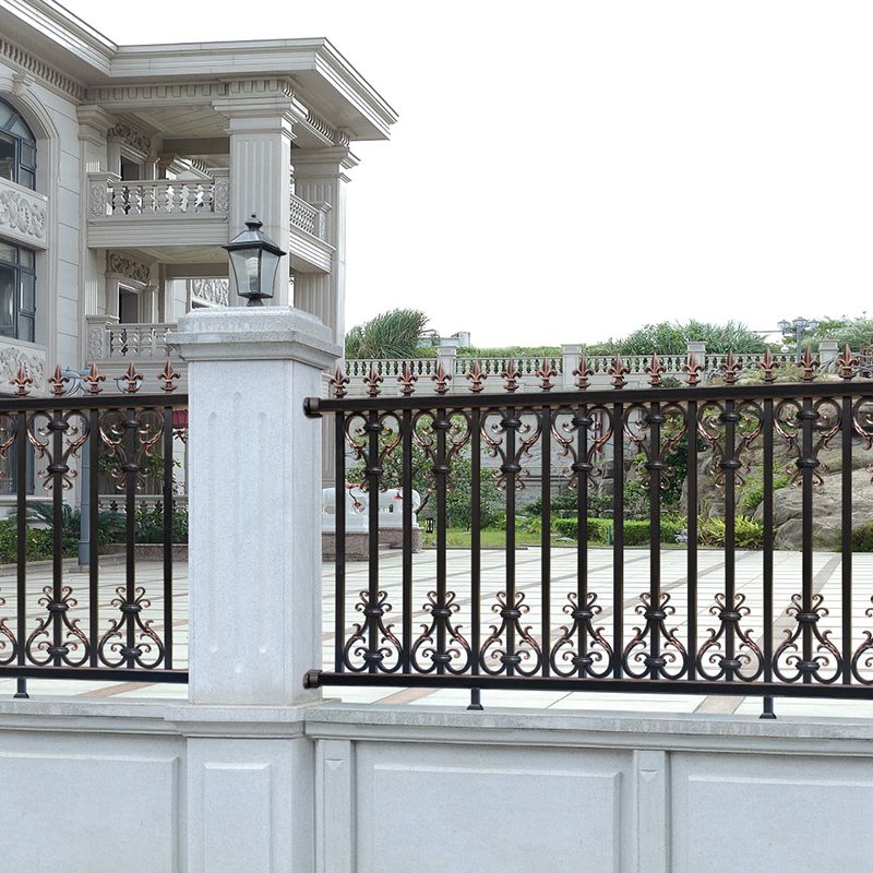 定制铝艺护栏别墅护栏小区栏杆铝合金围栏欧式庭院围墙铝艺护栏
